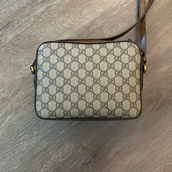 GUCCI 1955 Small Horsebit GG Supreme Crossbody Bag - Picture 5 of 16